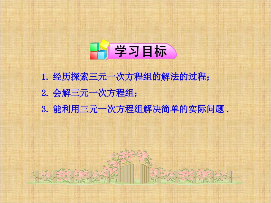 《84三元一次方程组的解法》课件1_第2页