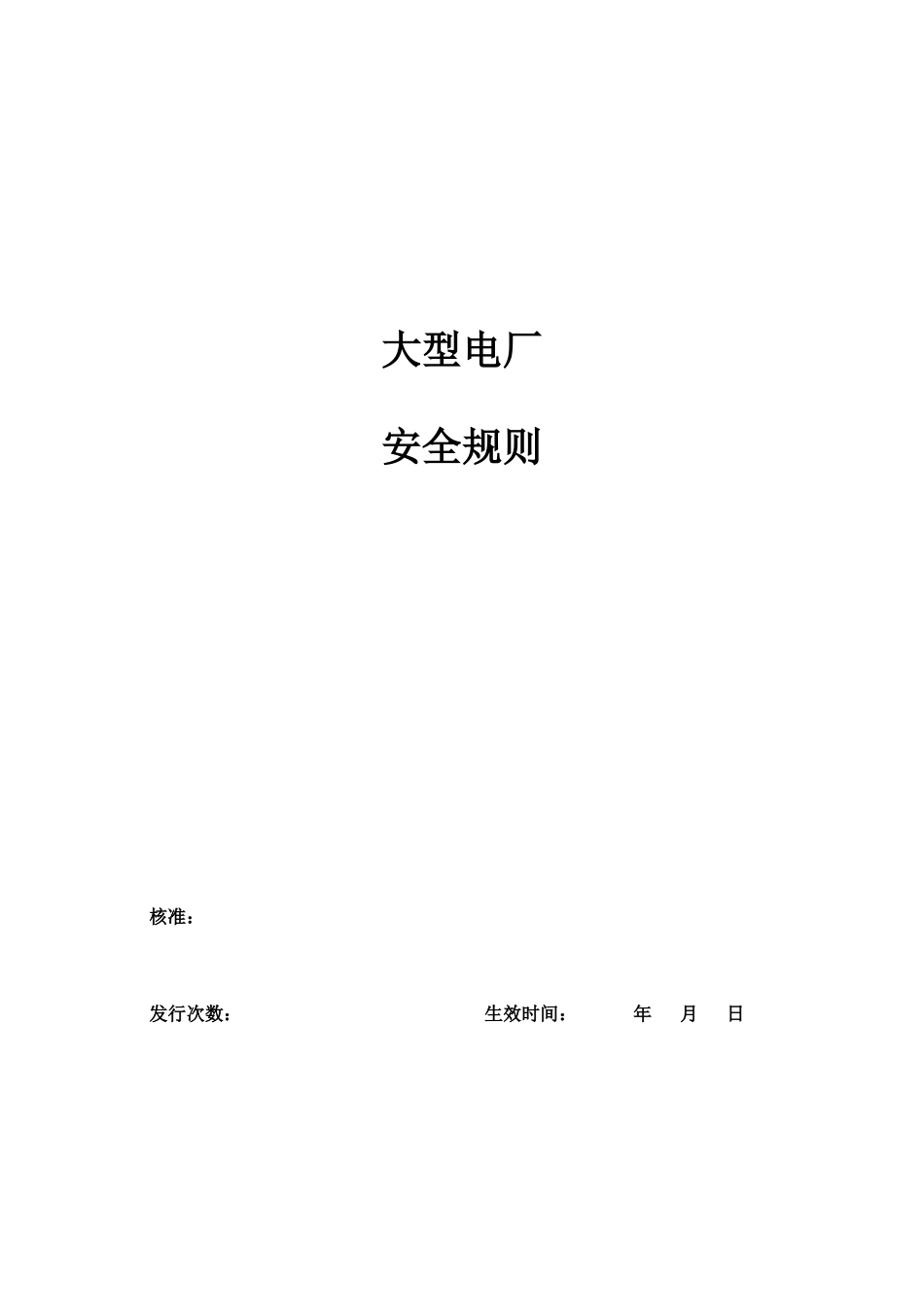 大型电厂安全规则--李超越_第1页