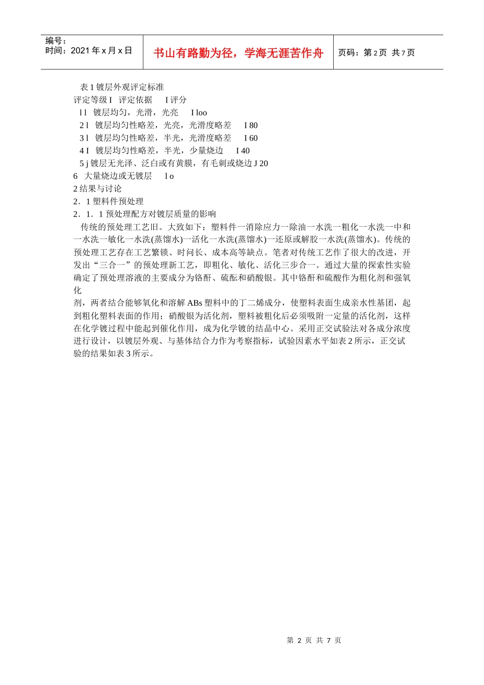 ABS汽车灯罩镀亮铬处理工艺_第2页