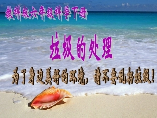 《垃圾的处理》教学课件