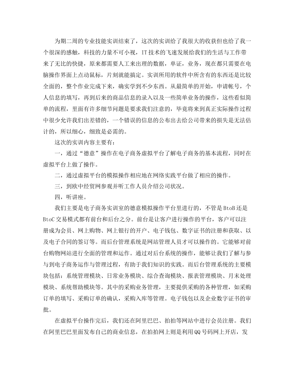 电子商务实训个人总结_第2页