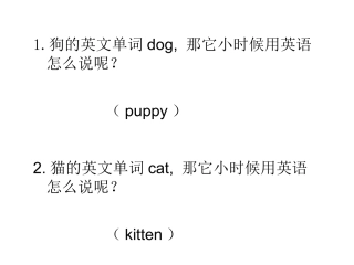 一、二年级快乐英语单词大赛