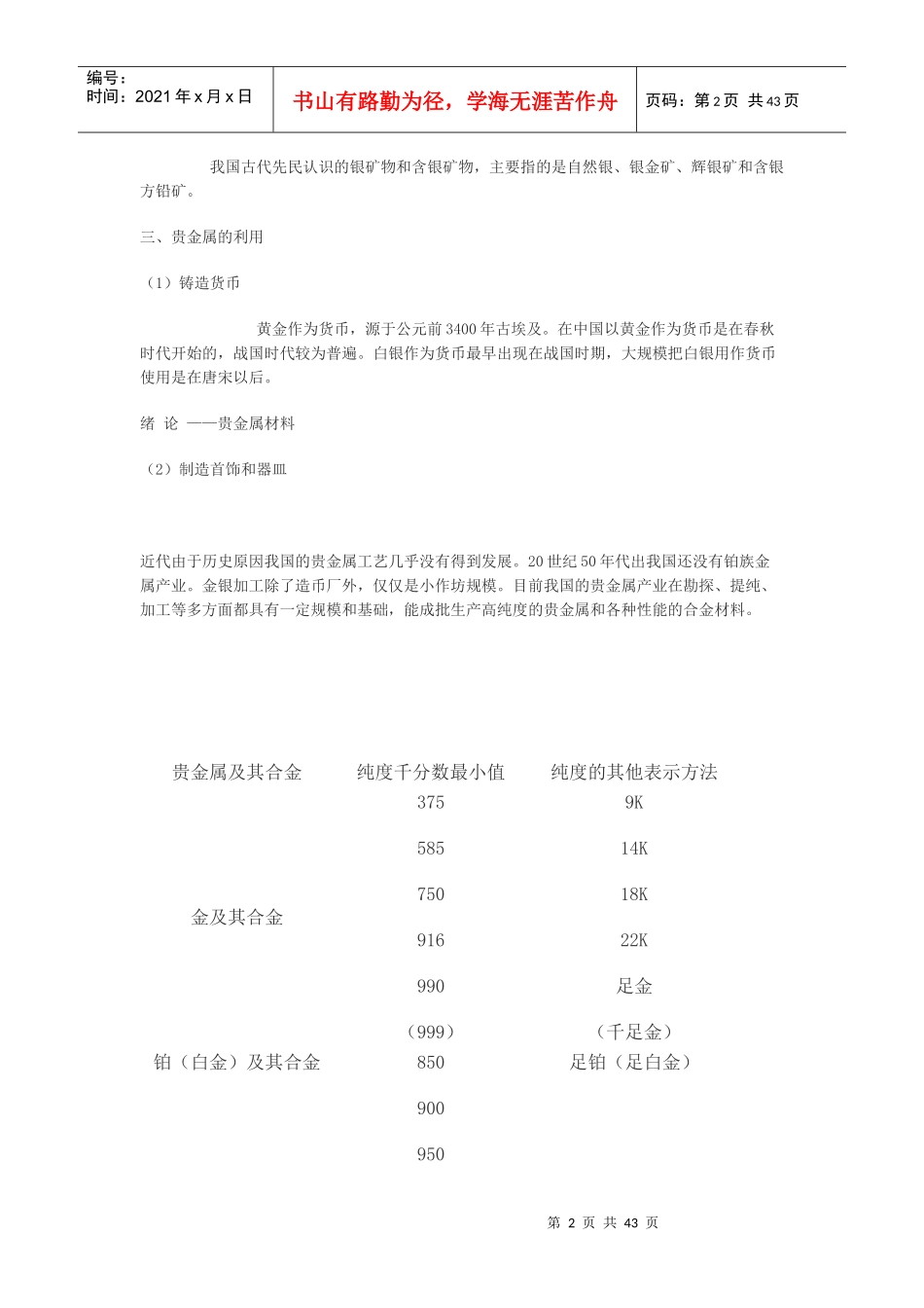 贵金属材料与工艺_第2页