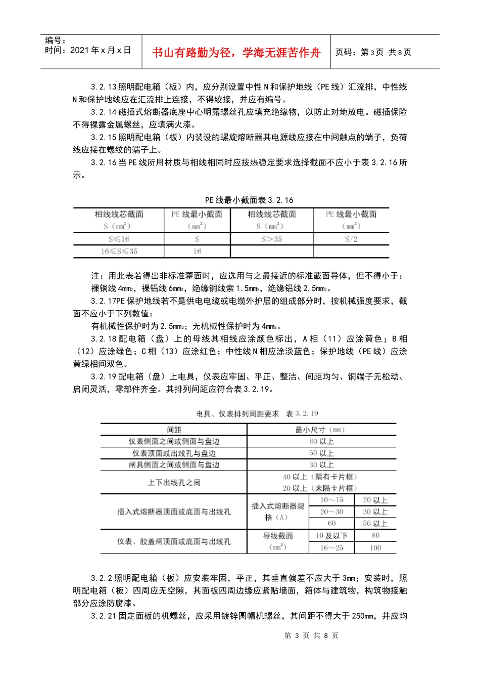 配电箱安装施工工艺_第3页