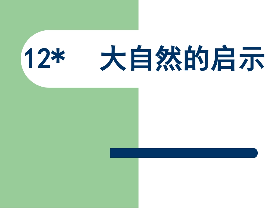大自然的启示 ()_第1页
