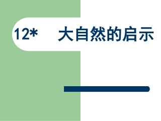 大自然的启示 ()