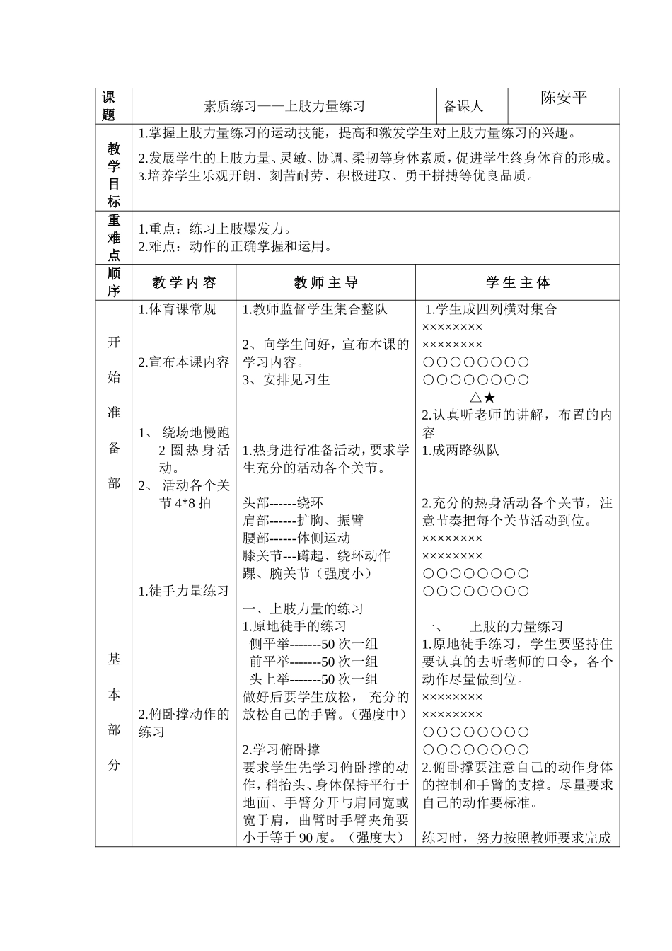素质练习——上肢力量练习_第1页
