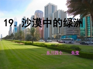 课件—《沙漠中的绿洲》—语文—马梅