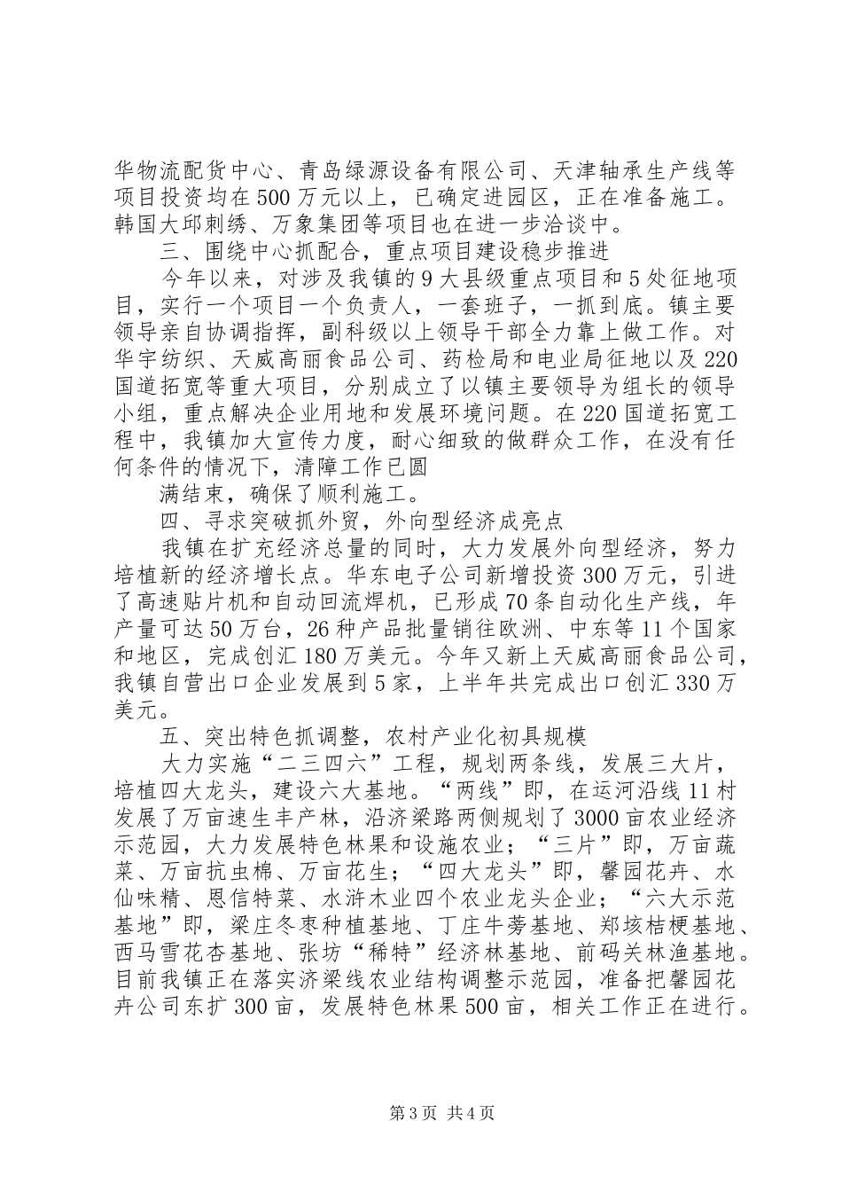 乡镇民营经济工作汇报_第3页