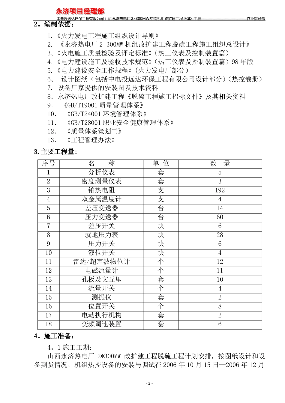 热控设备安装调试施工作业指导书_第2页