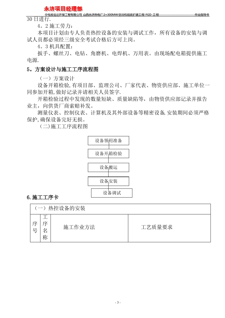 热控设备安装调试施工作业指导书_第3页