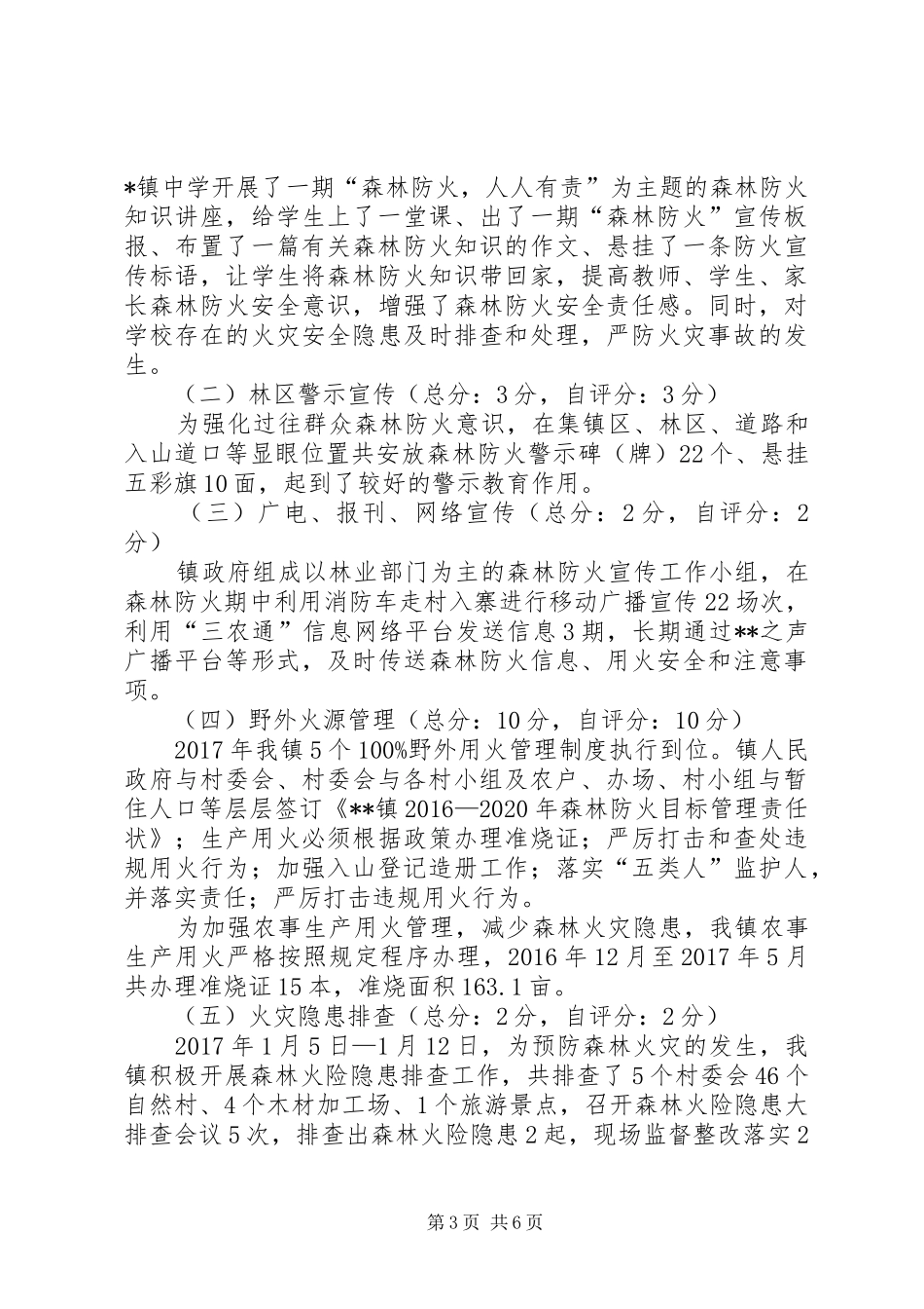 乡镇森林防火目标管理责任自检自查报告_第3页