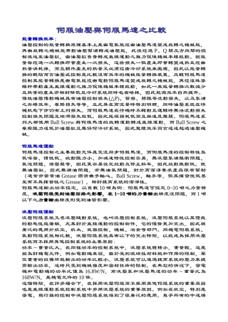 伺服油压与伺服马达之比较2