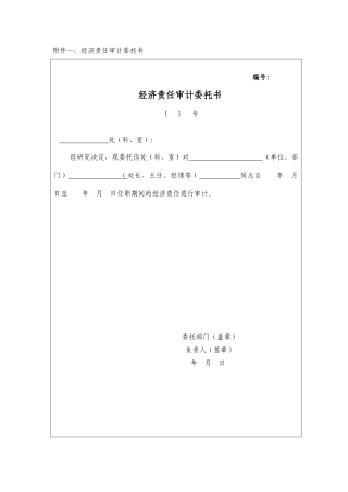 任期经济责任审计工作底稿（35页）