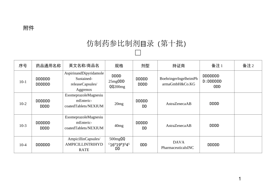 参比制剂第十批_第1页