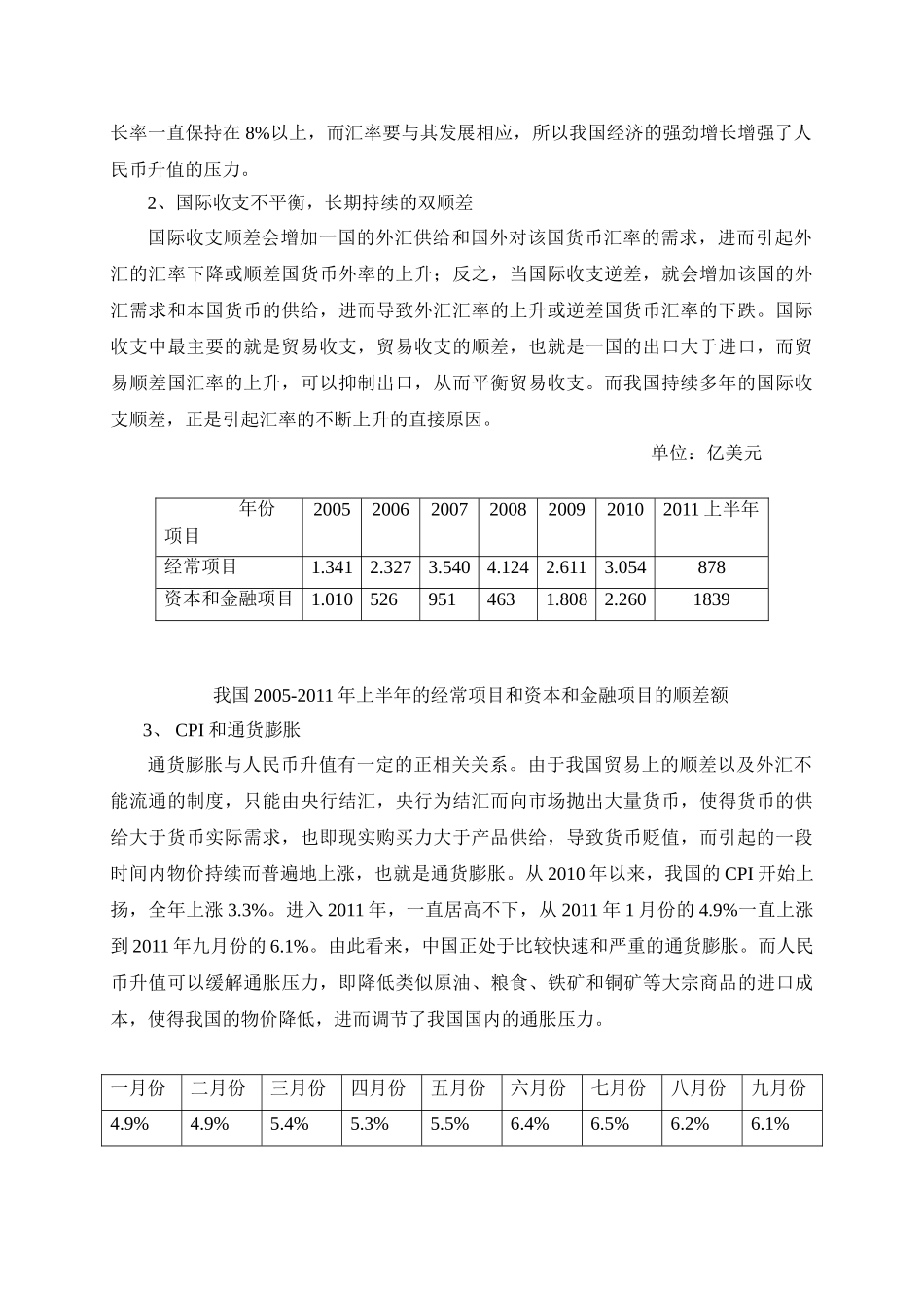 人民币升值的原因及对我国经济影响的分析_第2页