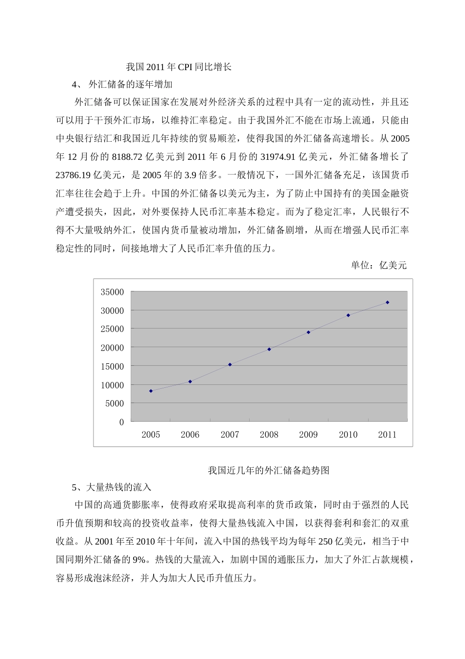 人民币升值的原因及对我国经济影响的分析_第3页