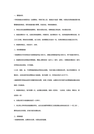 食堂管理体系