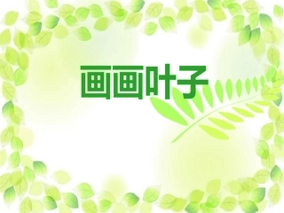 画画叶子课件