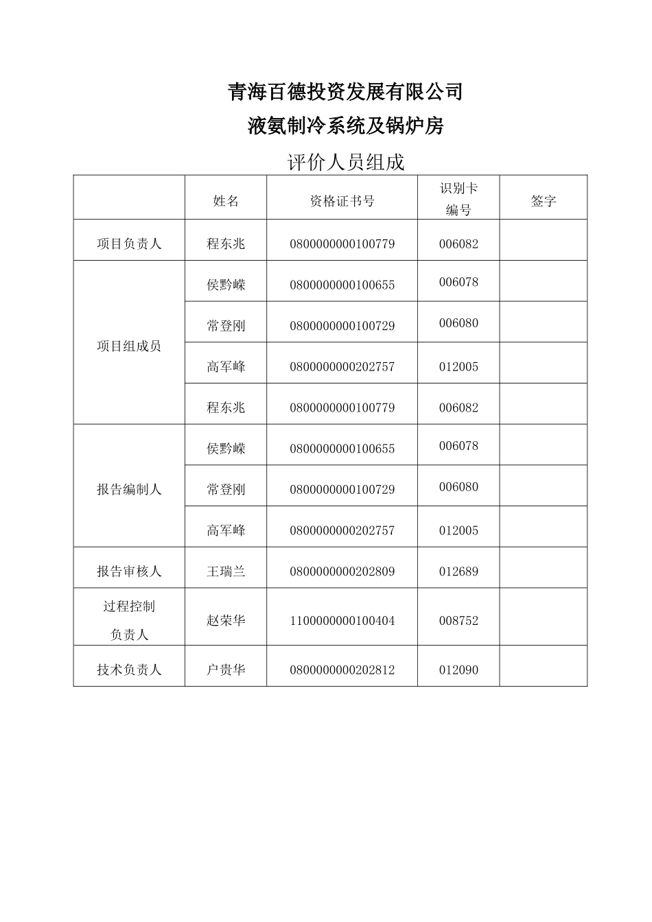 某有限公司液氨制冷系统及锅炉房安全现状评价_第3页