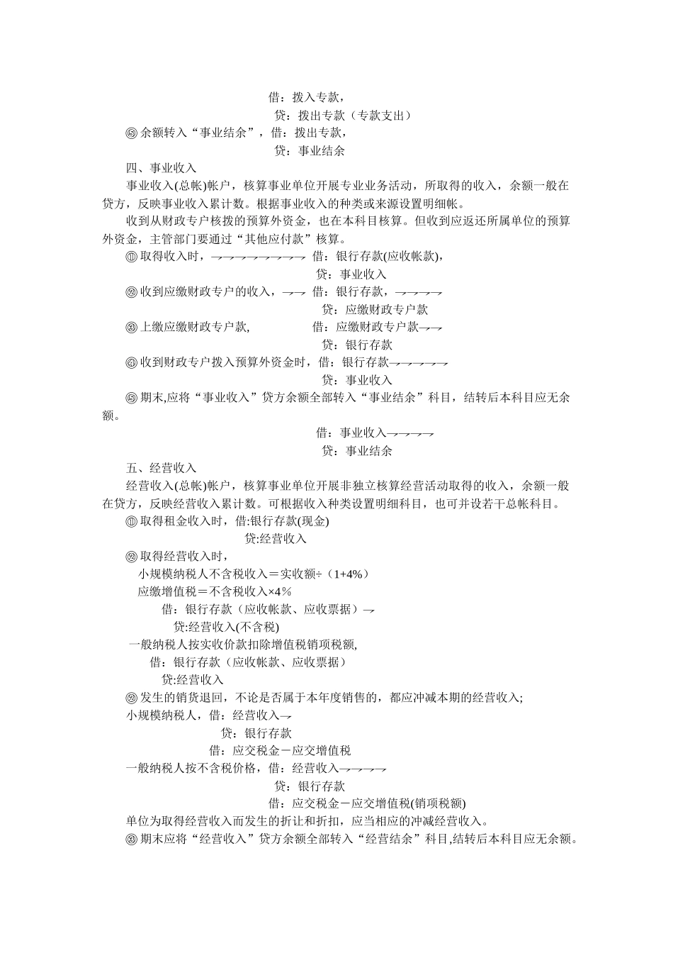 事业单位会计分录汇编_第2页