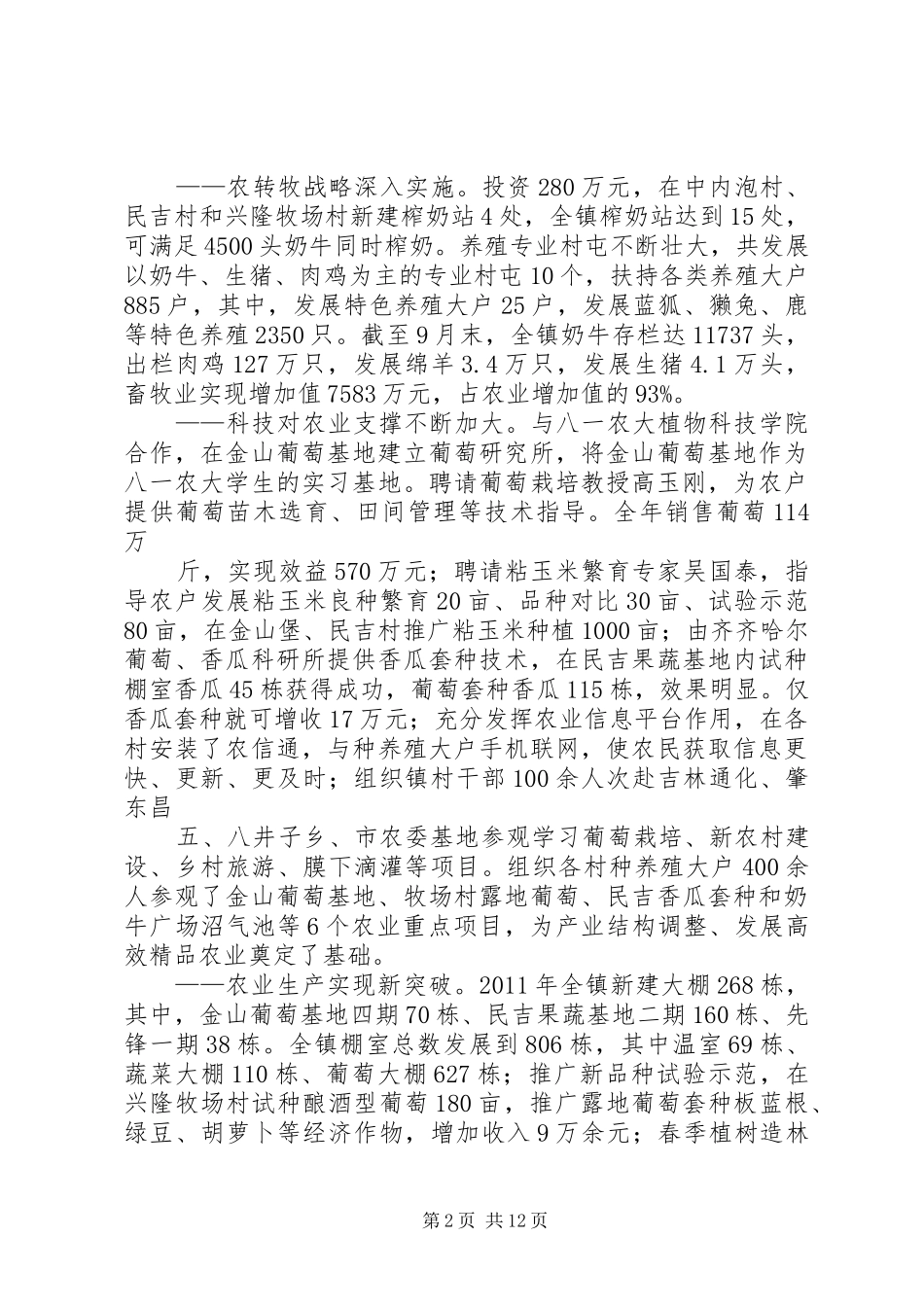 乡镇年终汇报提纲_第2页