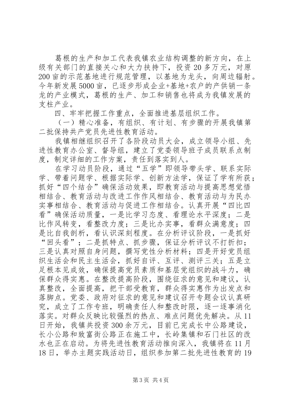 乡镇基层组织工作汇报_第3页
