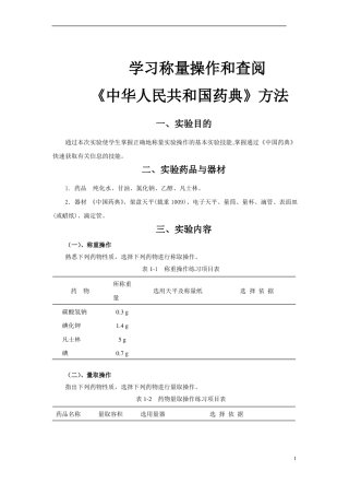 药剂学试验内容