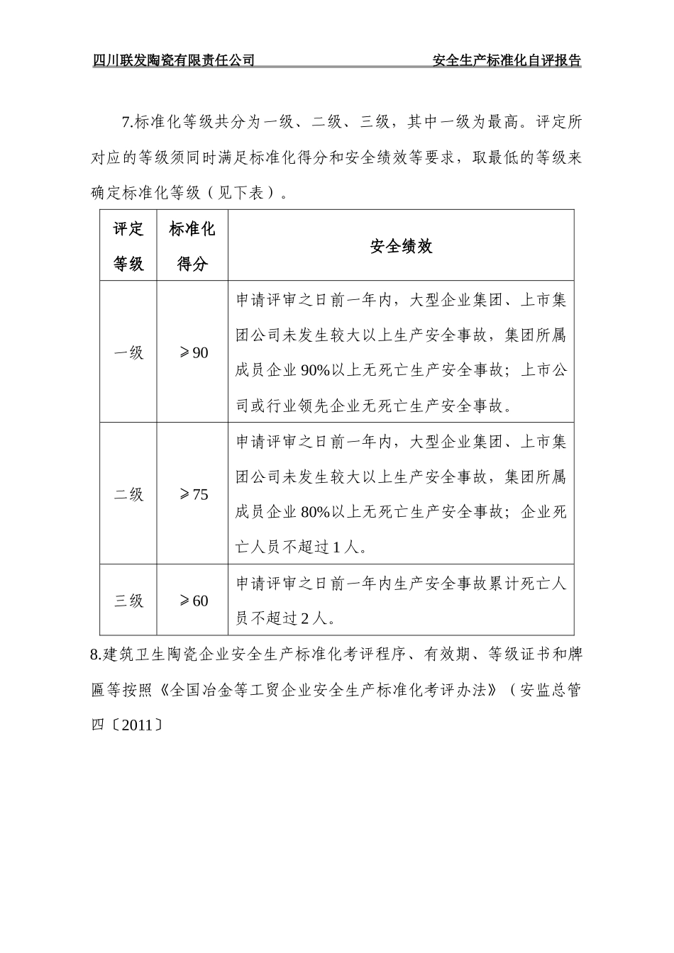陶瓷企业安全生产标准化评定标准自评模板_第2页