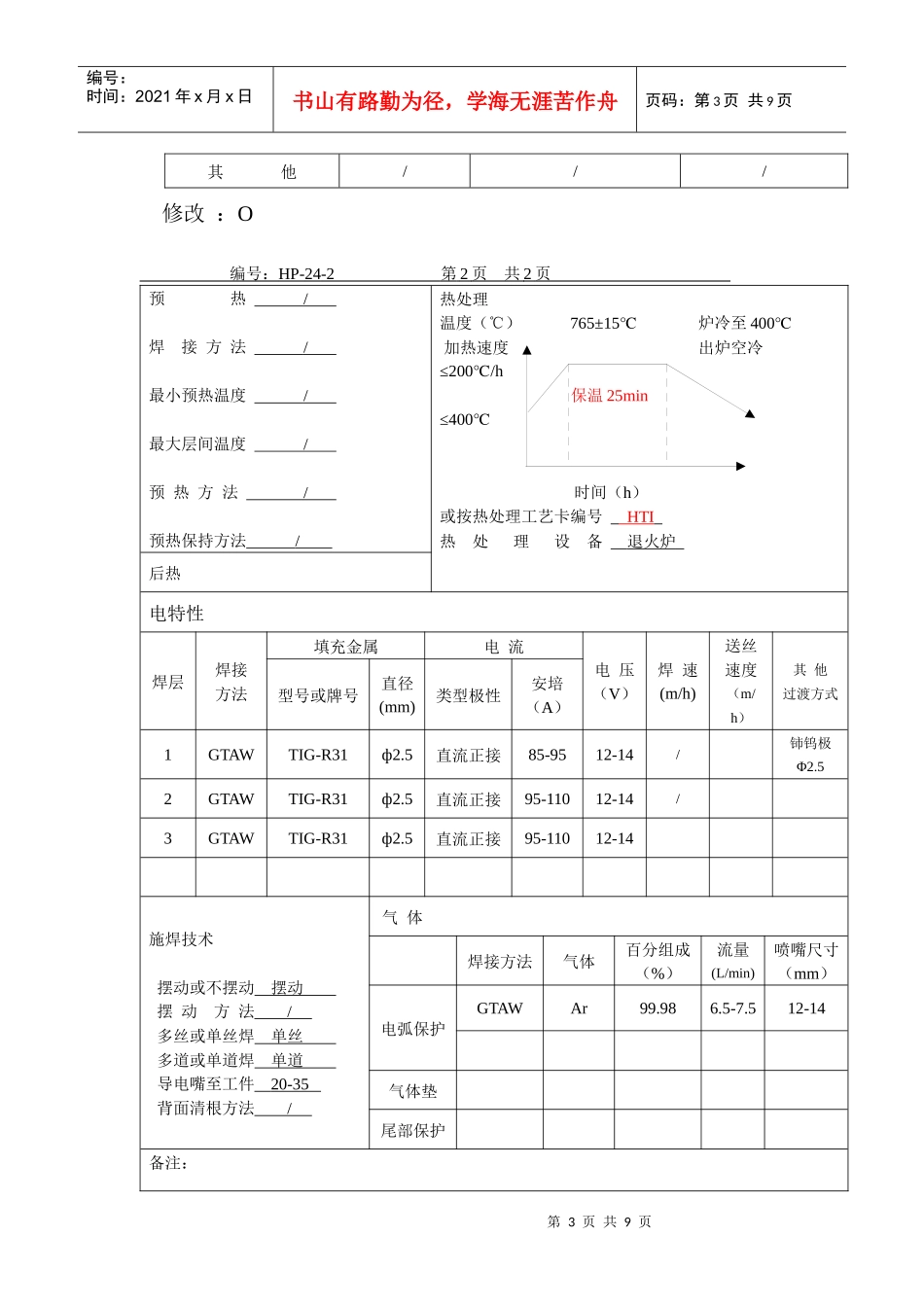 焊接工艺评定报告HP-25_第3页