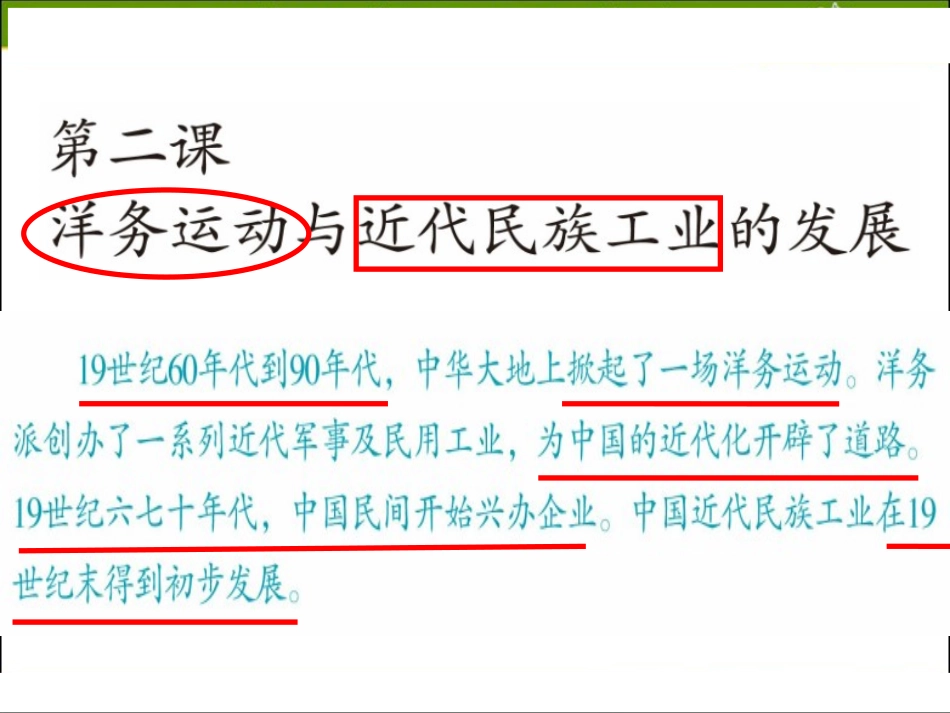 洋务运动与近代民族工业的发展（课件）_第1页