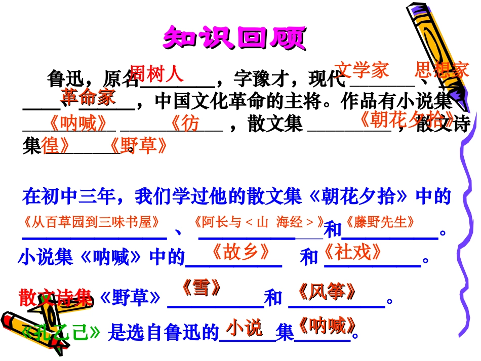《孔乙己》教学课件_第3页