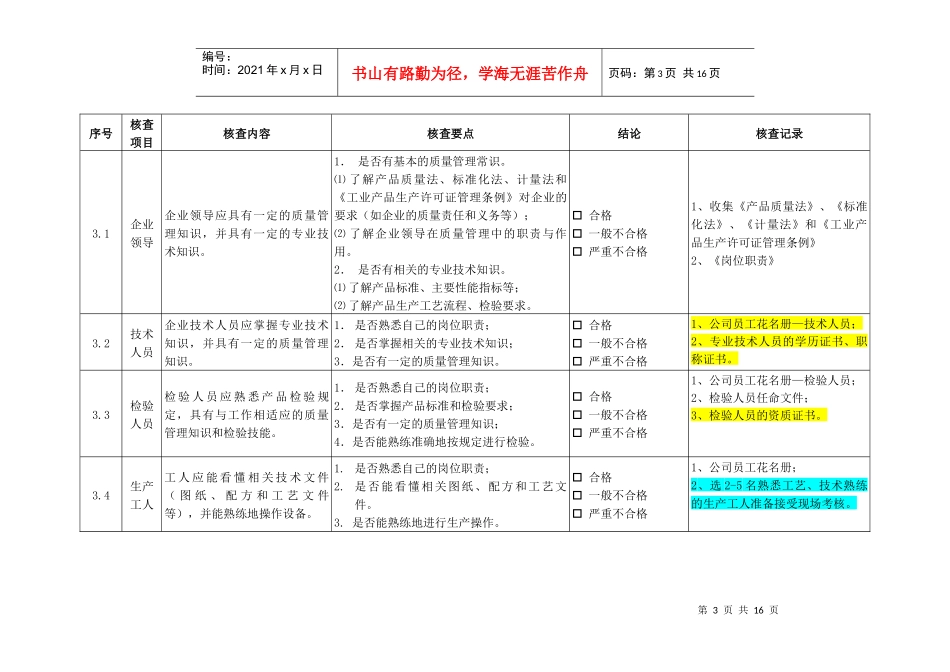铅酸蓄电池产品生产许可证实施细则对照表_第3页