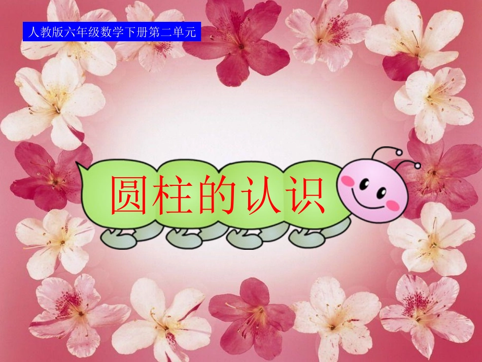 人教版小学数学六年级下册_圆柱的认识_课件_第1页