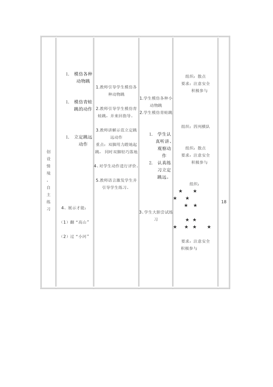 小学三年级体育课《立定跳远》教学设计_第3页
