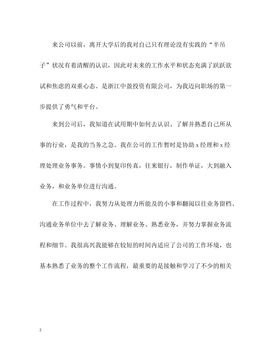 销售试用期个人工作总结_第2页