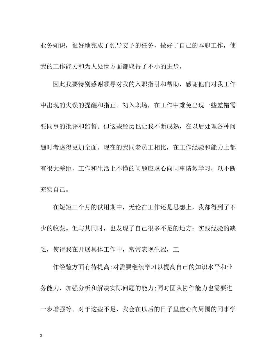 销售试用期个人工作总结_第3页