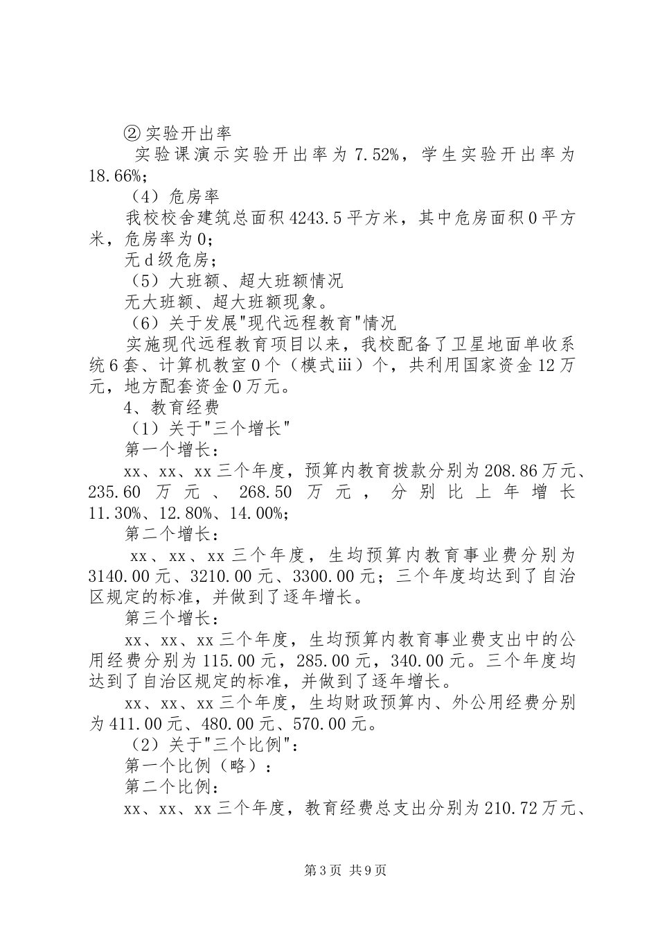 义务教育自查报告_第3页