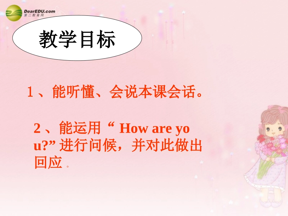 2014三年级英语下册Unit1Howareyou课件（2）新版（湘少版）_第2页