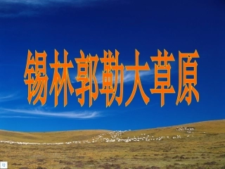 锡林郭勒大草原