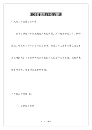 2022个人的工作计划_8