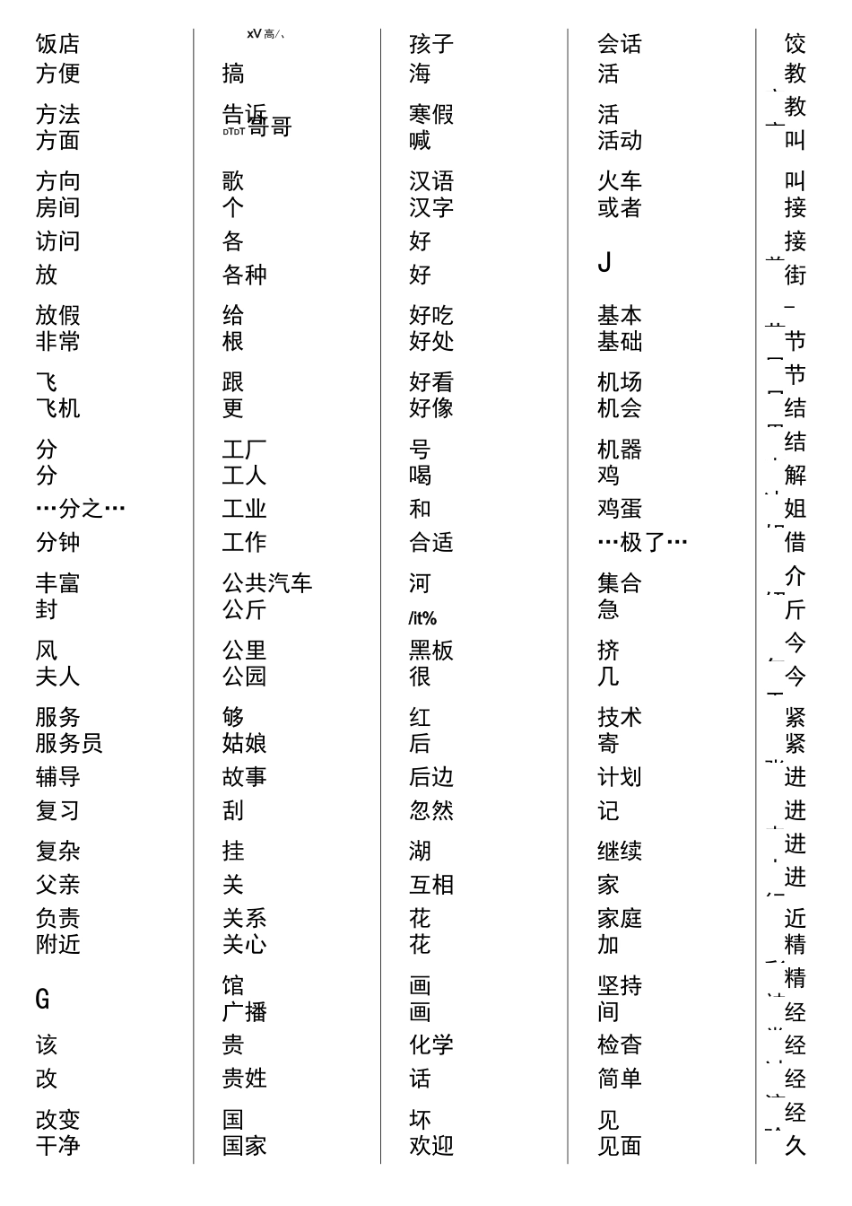 汉语水平词汇与汉字等级大纲_第3页
