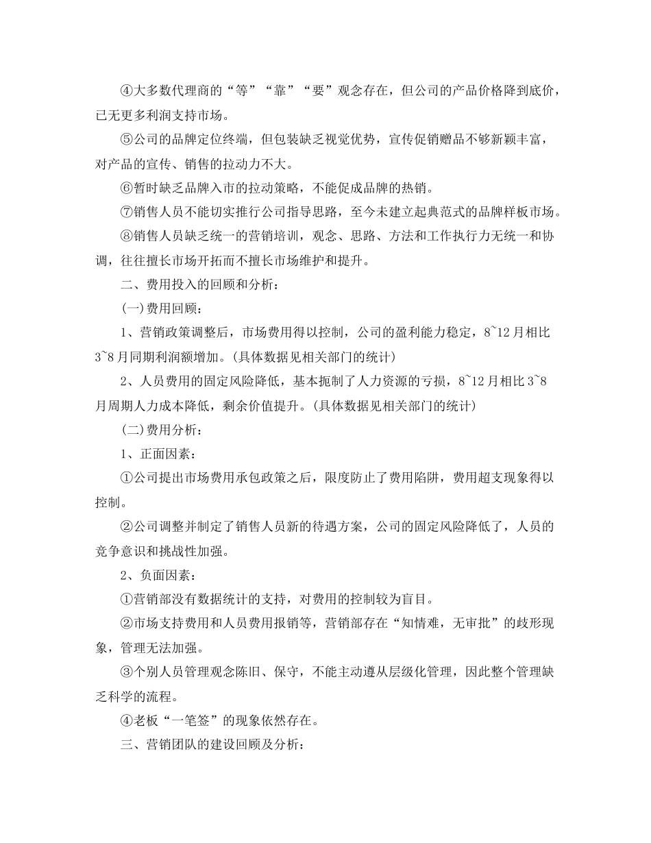 营销总监年度工作总结范文_第2页