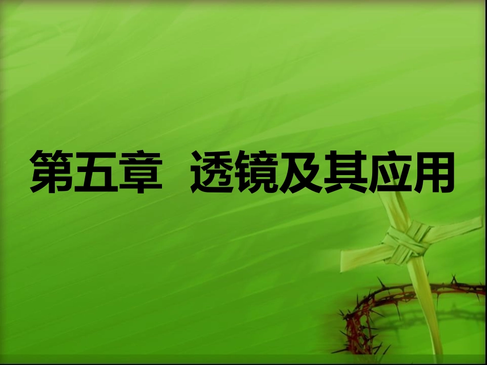 初二物理透镜及其应用精品课件_第1页