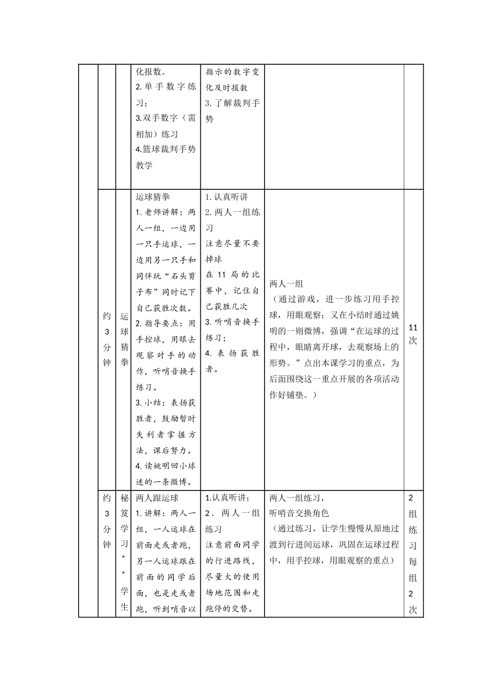 《小篮球运球》教学设计_第3页