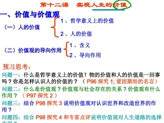 〈〈2121价值与价值观