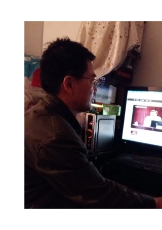 驿城区职成室于中虎听课照