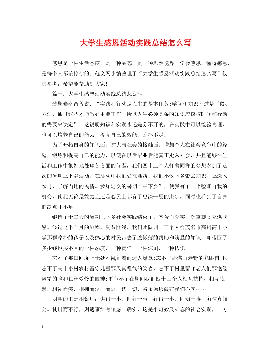 大学生感恩活动实践总结怎么写_第1页
