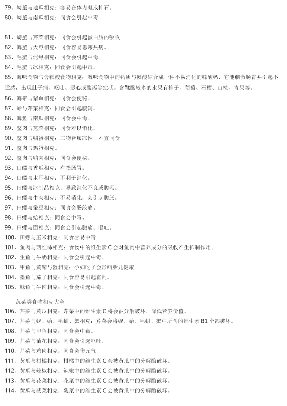 食物配伍禁忌表_第3页