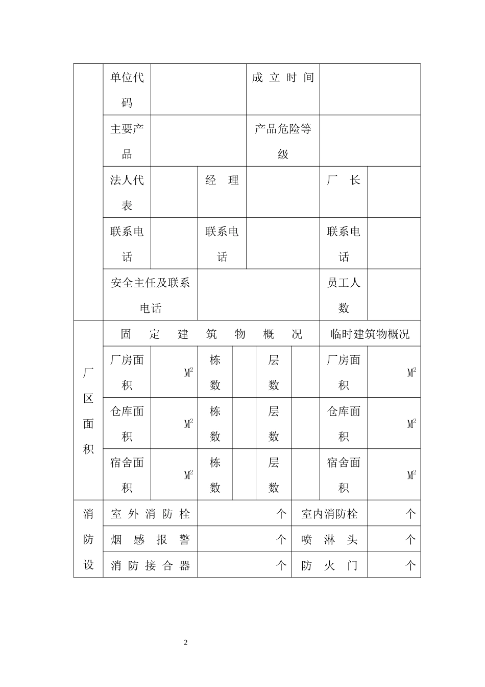 XX企业安全生产规范化管理档案范本_第2页